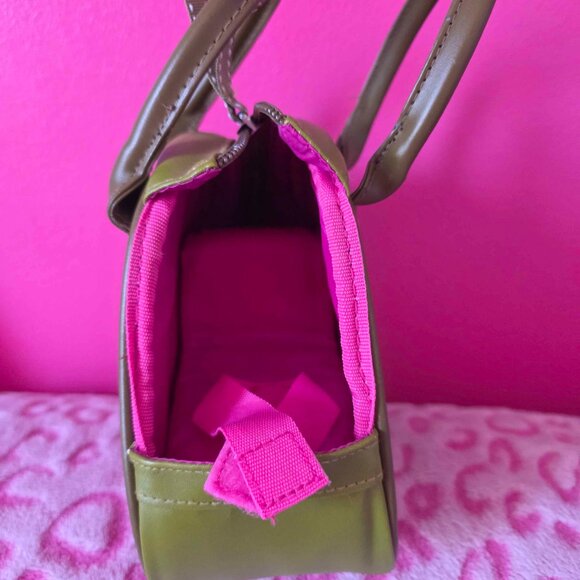 i-Dog Robot Toy Pink & Brown Carrying Case Bag Dots Purse Y2K - Picture 2 of 2